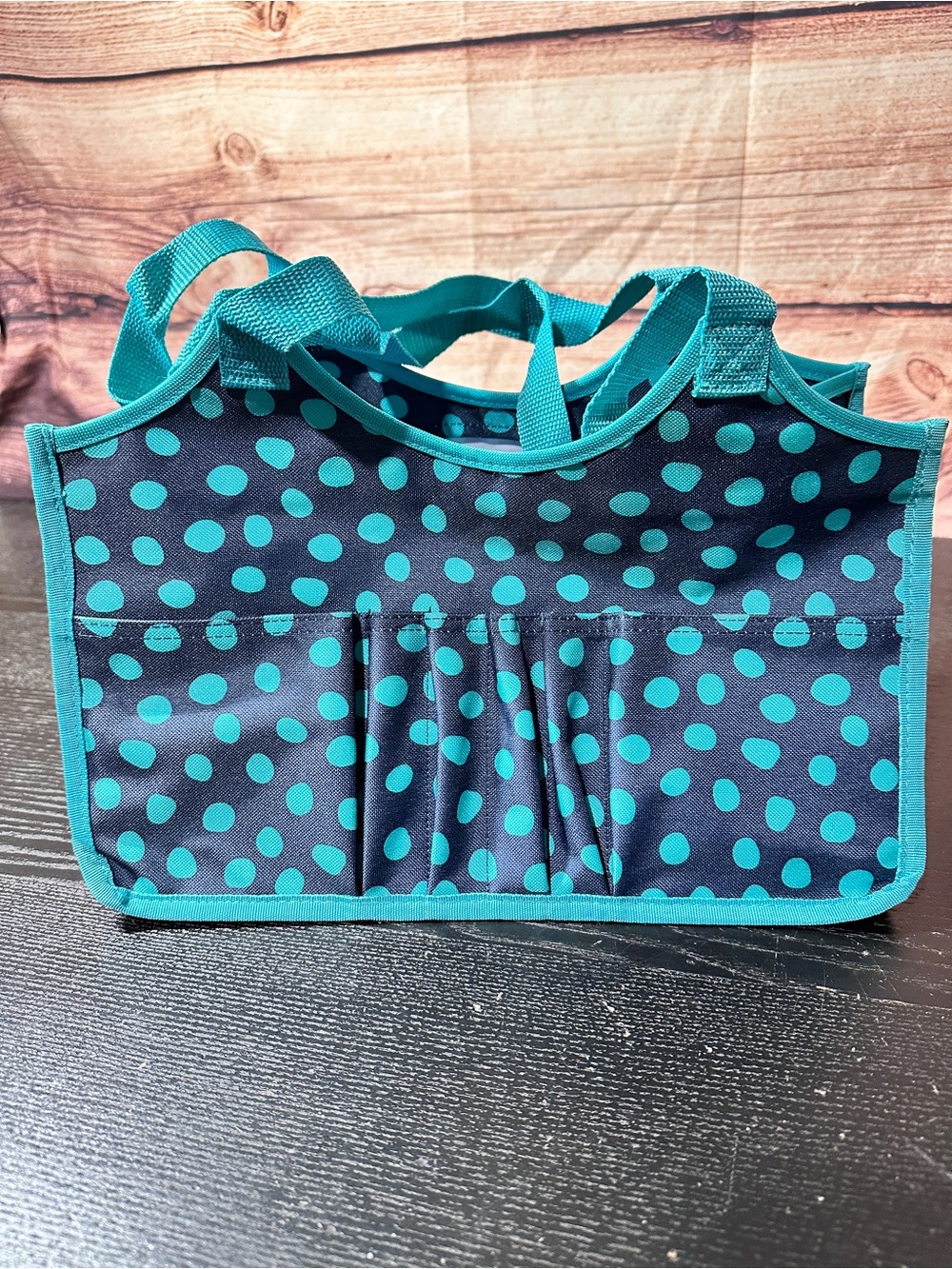 New Thirty-one Keep It Tote Navy Lotsa Dots Tote Bag Rare Retired